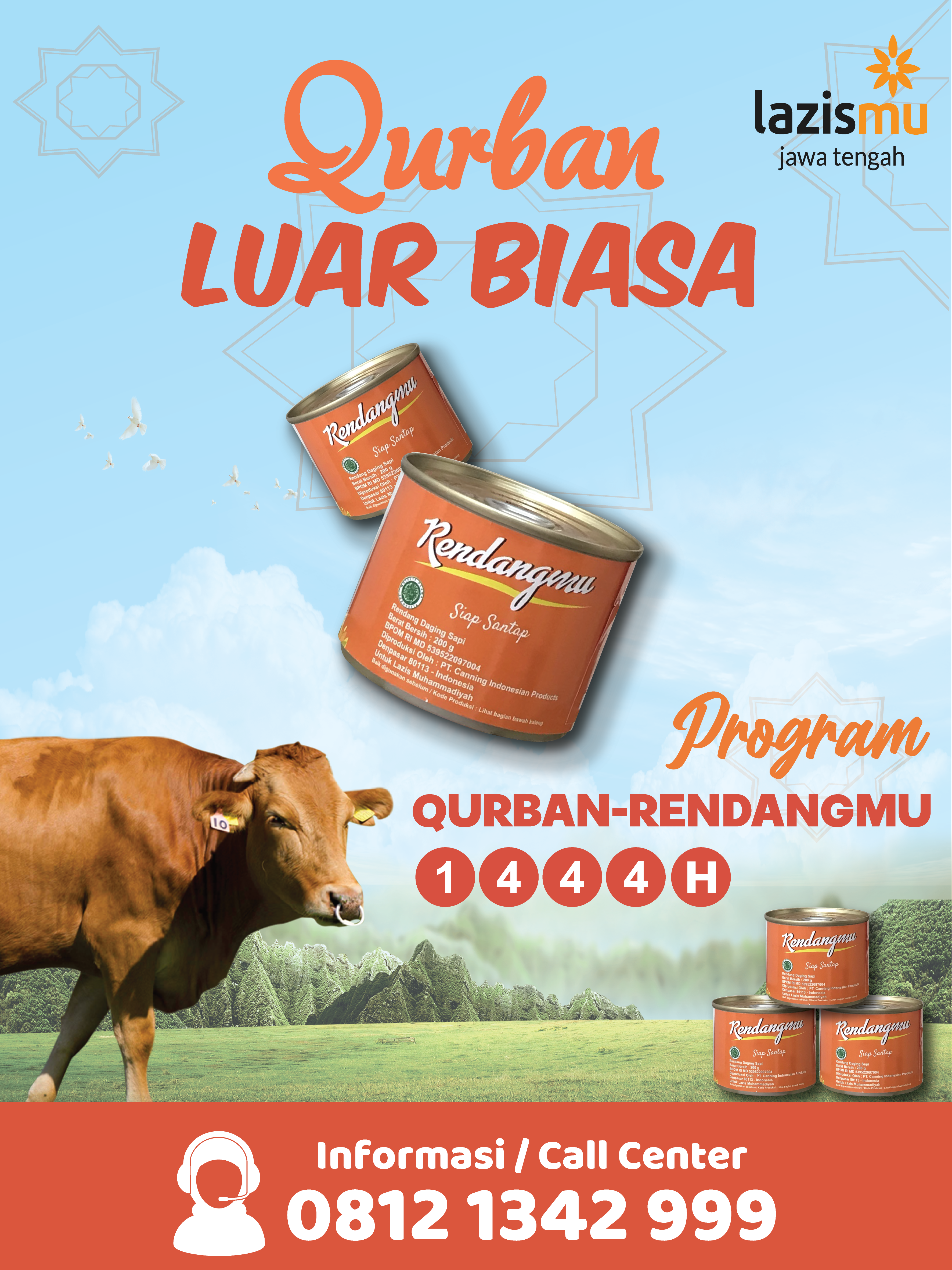 RendangMu, Inovasi Pengembangan Manfaat Daging Qurban oleh Lazismu Jawa Tengah