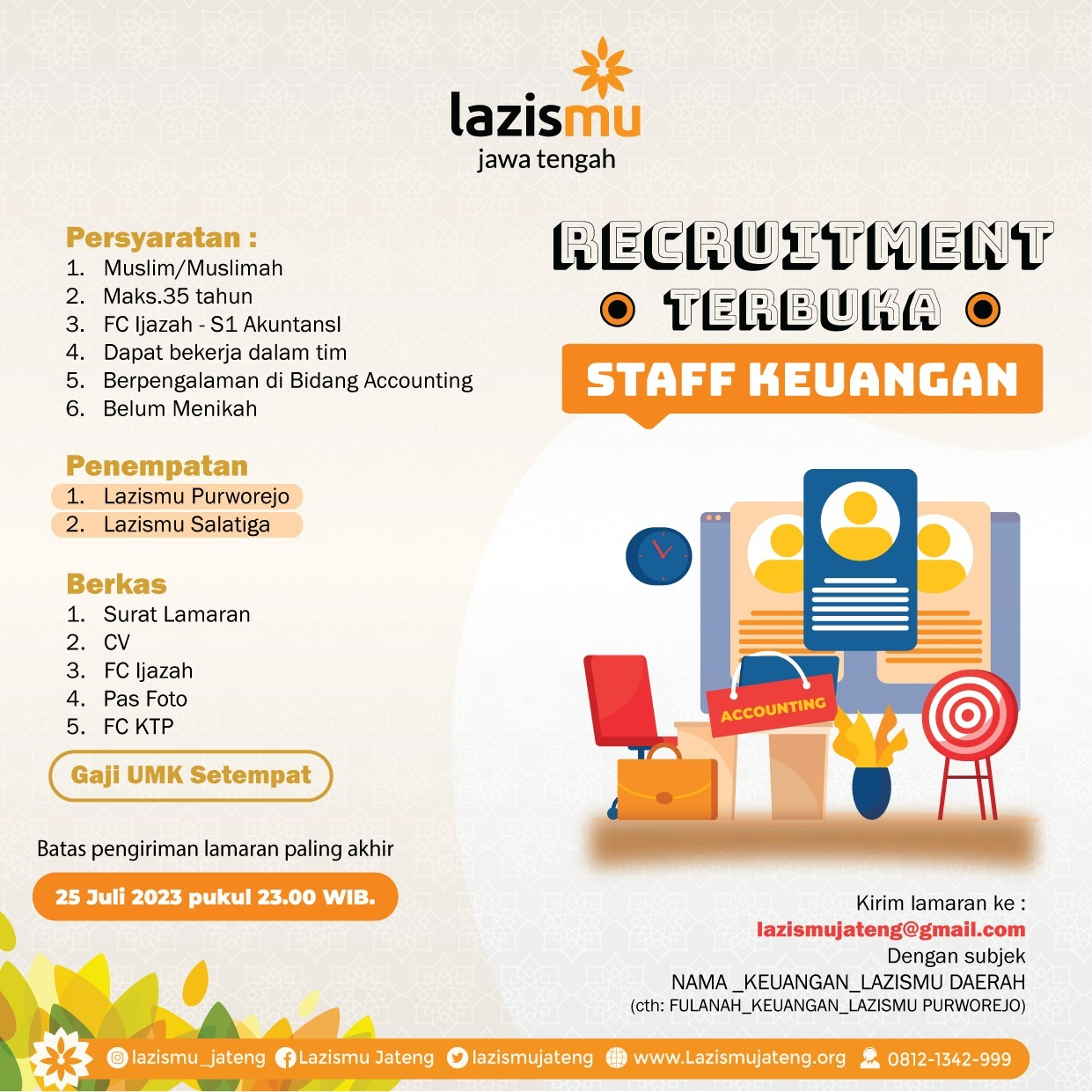 RECRUITMENT TERBUKA JULI 2023 (DITUTUP)