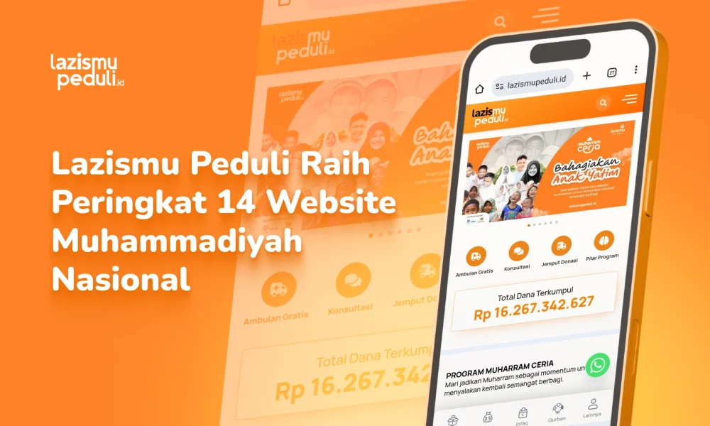 lazismu peduli raih peringkat 14 website muhammadiyah
